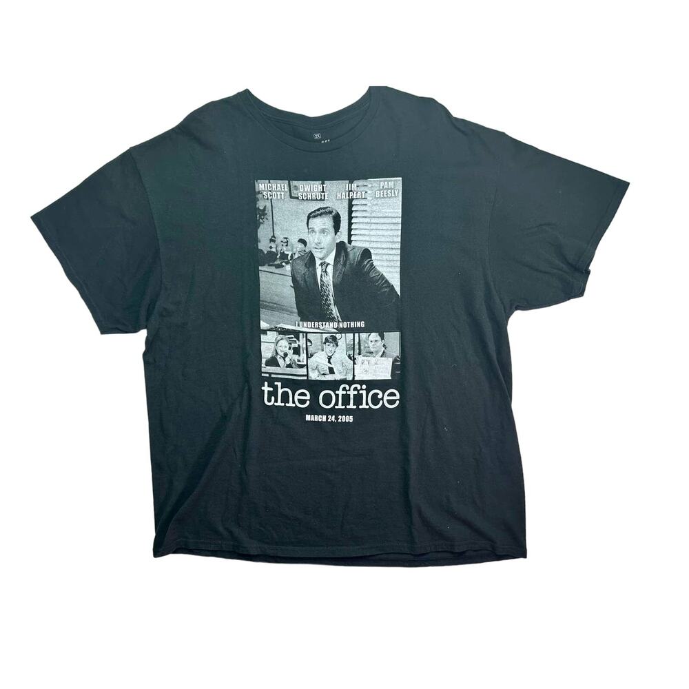 The Office Ripple Junction Adult Men's 2X XXL Black Cotton Movie Poster T-Shirt